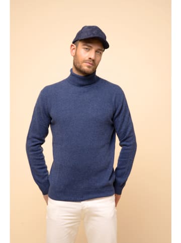 Kasjmieren trui "Connor" blauw