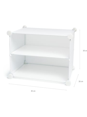 Szafka w kolorze białym na buty - 84 x 160 x 32 cm