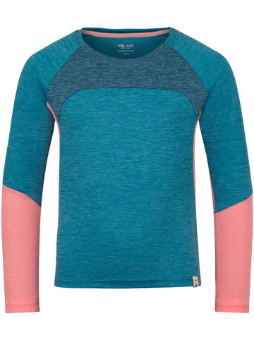 Funktionsshirt "Seiland" in Blau/ Rosa