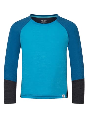 Funktionsshirt "Seiland" in Blau/ Schwarz