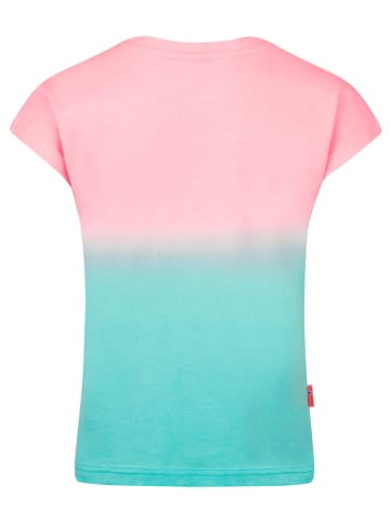 Funktionsshirt "Yttersand" in Rosa/ Türkis