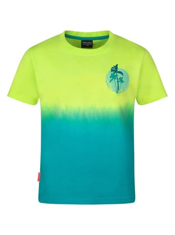 Functioneel shirt "Yttersand" blauw/geel