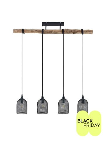 Lampa wisząca "Dolcin" w kolorze czarnym - 180 x Ø 15 cm