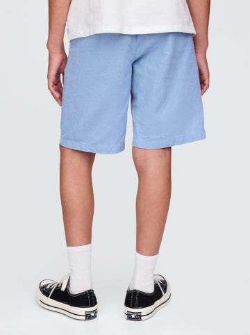 Linnen short lichtblauw