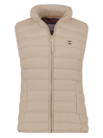 Doorgestikte bodywarmer "Vakitalana" beige