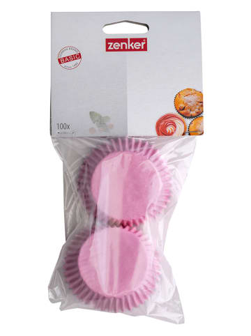 2er-Set: Papier-Muffinbackförmchen in Rosa - 2 x 100 Stück