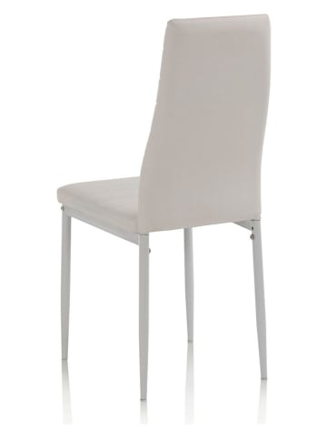 Krzesło w kolorze białym - 41 x 95 x 39 cm