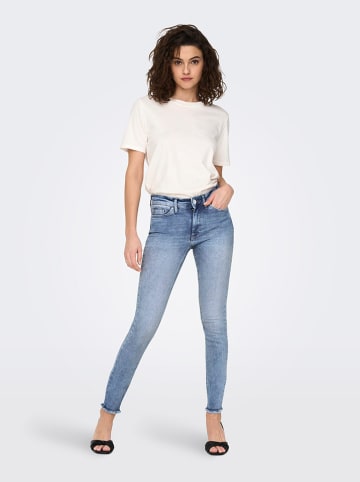 Dżinsy - Skinny fit - w kolorze błękitnym