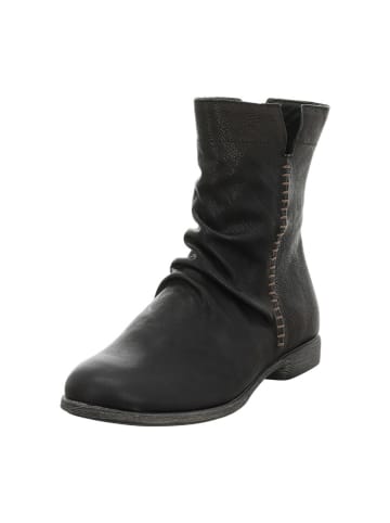 Leder-Boots in Schwarz