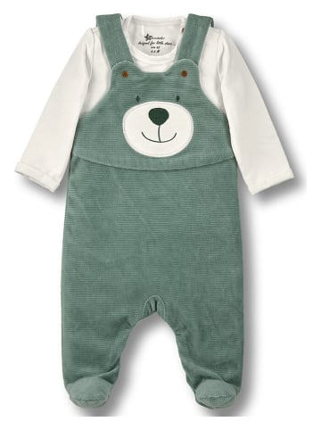 2tlg. Outfit "Ben" in Grün/ Creme