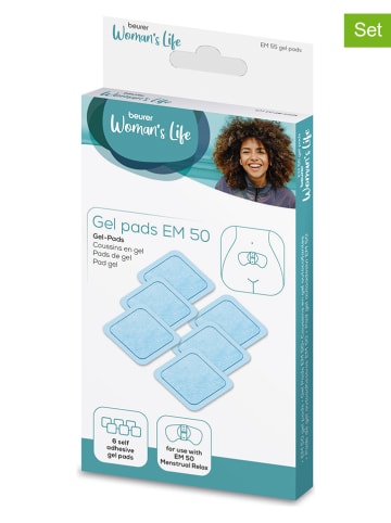 6er-Set: Gelpads in Hellblau