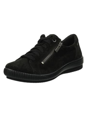 Leder-Sneakers in Schwarz