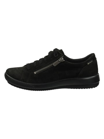 Leder-Sneakers in Schwarz