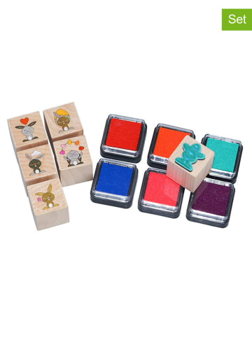 12tlg. Häschen-Stempel-Set - ab 3 Jahren