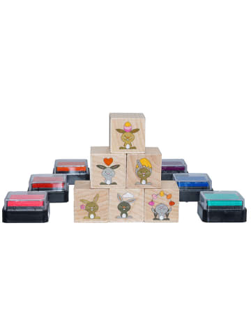12tlg. Häschen-Stempel-Set - ab 3 Jahren