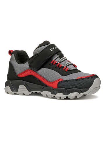Trekkingschoenen "Magnetar" zwart/rood/grijs