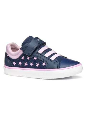 Sneakers "Gisli" donkerblauw/lichtroze