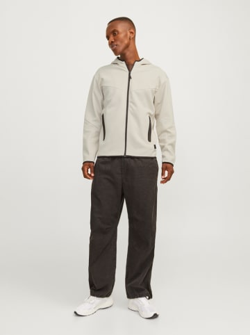 Sweatjacke in Creme