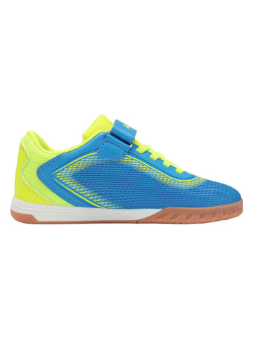 Hallen-Fußballschuhe "Course" in Blau/ Gelb