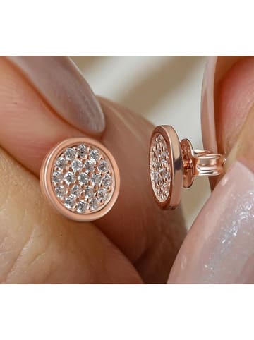 Silber-Ohrstecker mit Edelsteinen