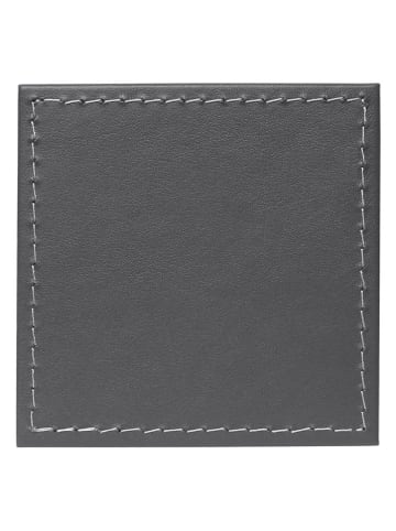 4er-Set: Untersetzer in Lila/ Grau - (L)10 x (B)10 cm