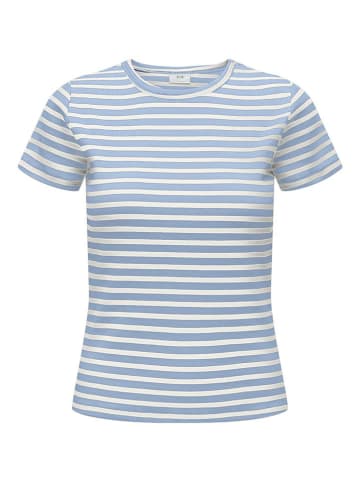 Shirt lichtblauw/wit