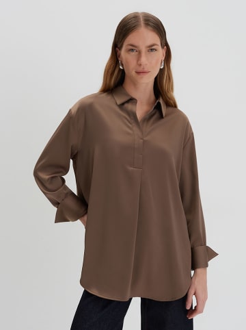 Bluse in Braun