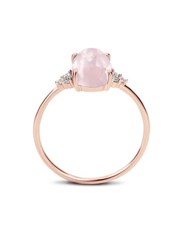 Vergold. Ring mit Edelstein