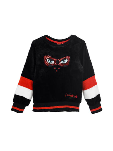 Sweatshirt "Lady Bug" in Schwarz