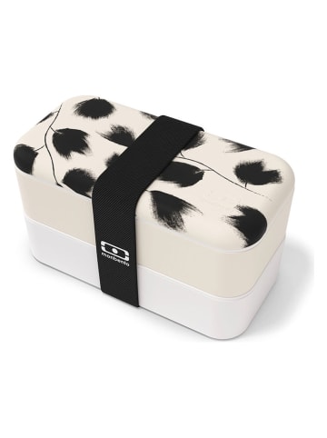 Lunchbox in Creme/ Schwarz  - 1 l