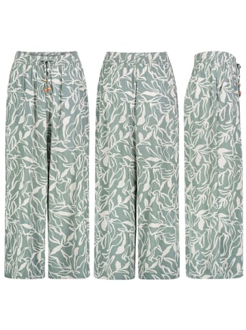 Broek mintgroen/wit