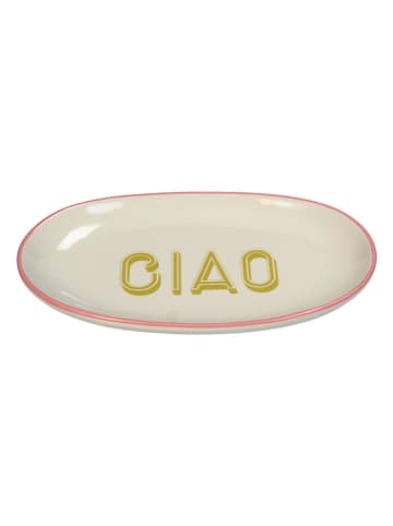 Servierteller "Ciao" in Creme - (B)21 x (H)12,5 cm