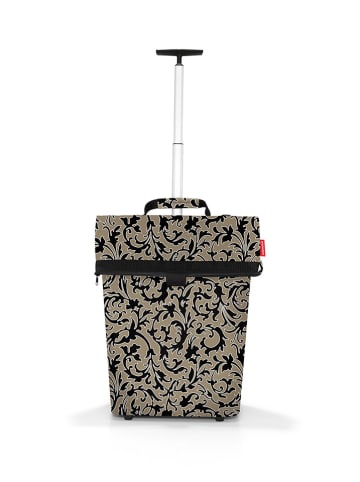 Boodschappentrolley beige/zwart - (B)43 x (H)53 x (T)21 cm