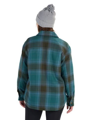 Hemdjacke "Ridgefield" in Khaki/ Blau