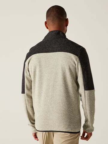 Fleece vest "Elram" beige/lichtbruin/zwart
