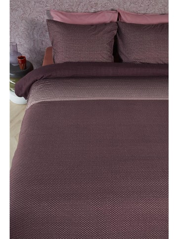 Flanell-Bettwäsche-Set ''Demi'' in Bordeaux