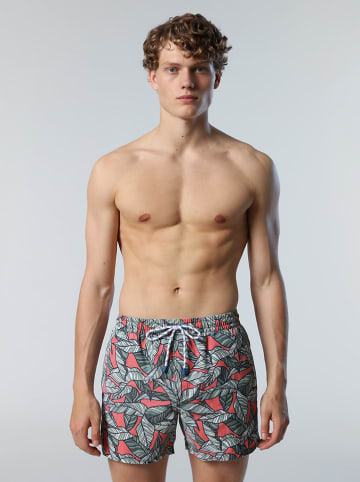 Badeshorts "Volley" in Khaki/ Orange