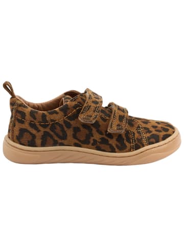 Leder-Barfußschuhe in Hellbraun