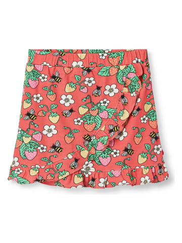 Rok "Aardbeien" koraalrood/meerkleurig