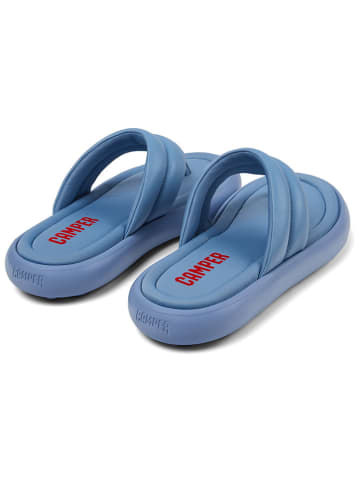 Leder-Zehentrenner in Hellblau