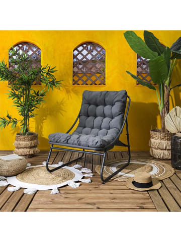 Fotel ogrodowy "Dolce Vita" w kolorze antracytowo-czarnym - 68 x 85,5 x 88 cm