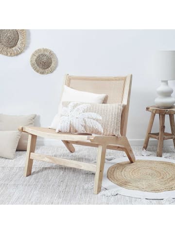 Kissen ''Palmier'' in Beige - (L)50 x (B)30 cm