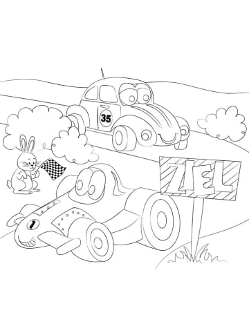 Ausmalbilder "Rennwagen"