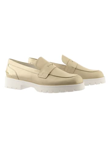 Leder-Mokassins "Bailey" in Gold