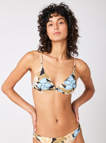Biustonosz bikini w kolorze błękitno-jasnobrązowym