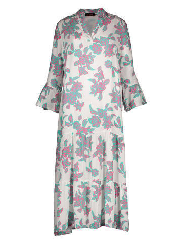 Kleid in Creme/ Rosa/ Türkis