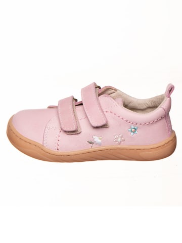 Leren barefootschoenen lichtroze