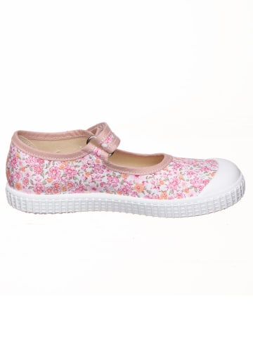 Spangenballerinas in Rosa