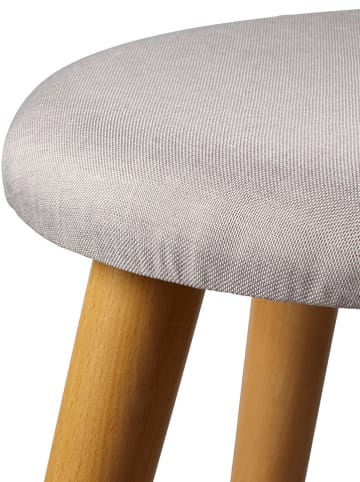 Sitzhocker "Skandi" in Grau - (H)42 x Ø 40 cm