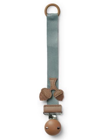 Schnullerkette in Blau/ Braun - ab Geburt